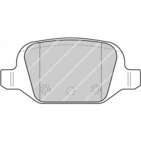 PASTIGLIE FRENO POSTERIORI FIAT 500 - PANDA - LANCIA MUSA - YPSILON - FERODO