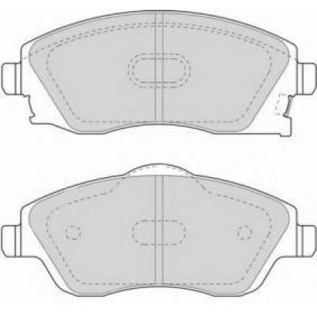 PASTIGLIE FRENO ANTERIORI OPEL CORSA C - MERIVA - FERODO