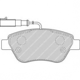 PASTIGLIE FRENO ANTERIORI FIAT IDEA - G PUNTO - STILO - LANCIA MUSA - FERODO