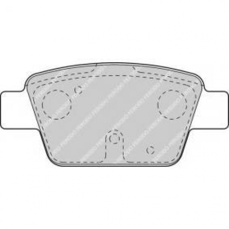 PASTIGLIE FRENO POSTERIORI ALFA ROMEO MITO - FIAT - FERODO