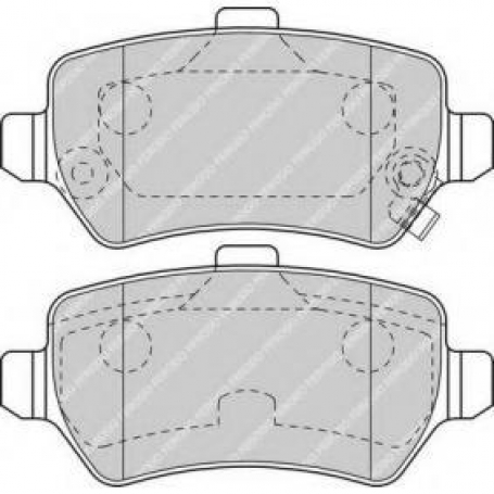 PASTIGLIE FRENO POSTERIORI OPEL ZAFIRA - FERODO