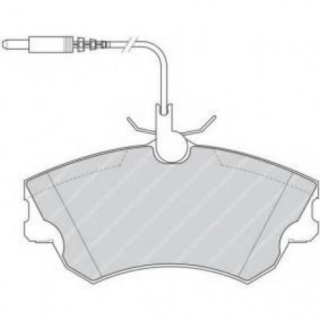 PASTIGLIE FRENO ANTERIORI VOLKSWAGEN CARAVELLE TICROULAND CASSA 52
