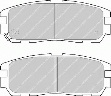 FDB1017 - PASTIGLIE FRENO POSTERIORI OPEL FRONTERA - ISUZU TROOPER - TICROULAND CASSA 52