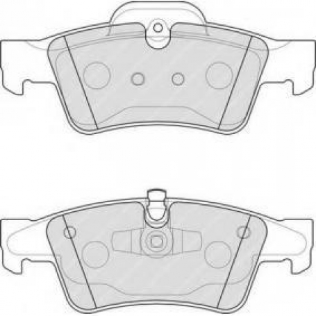 PASTIGLIE FRENO POSTERIORI MERCEDES CLASSE M - R - CLS 