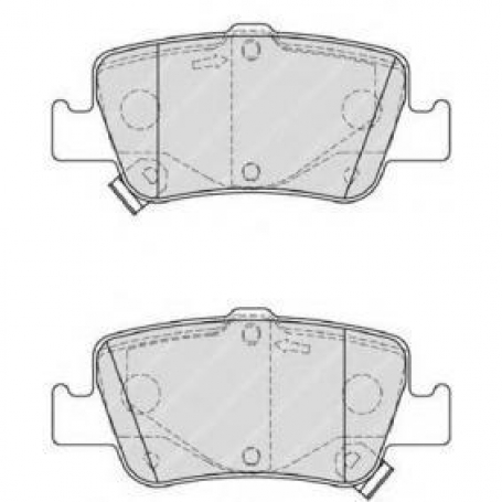 PASTIGLIE FRENO POSTERIORI TOYOTA AURIS 