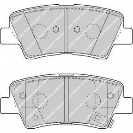 PASTIGLIE FRENO POSTERIORI KIA RIO - HYUNDAI ACCENT GNC P1609