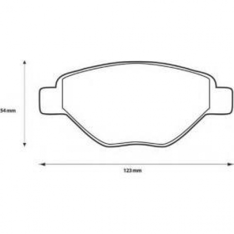 FDB1409 - PASTIGLIE FRENO ANTERIORI RENAULT MEGANE II 1.4 16V JURID 573123J