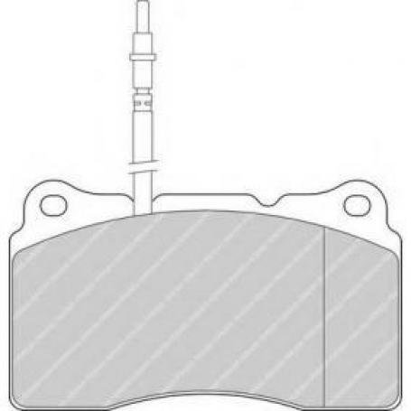 PASTIGLIE FRENO ANTERIORI CITROEN C8 - PEUGEOT 607 - 3.0 V6 LANCIA PHEDRA 3.0 V6 FERODO CASSA 59/A