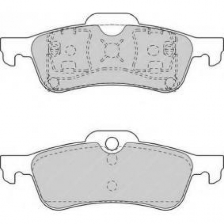 PASTIGLIE FRENO POSTERIORI MINI COOPER - ONE - BOSCH 0986424654 CASSA 59/A