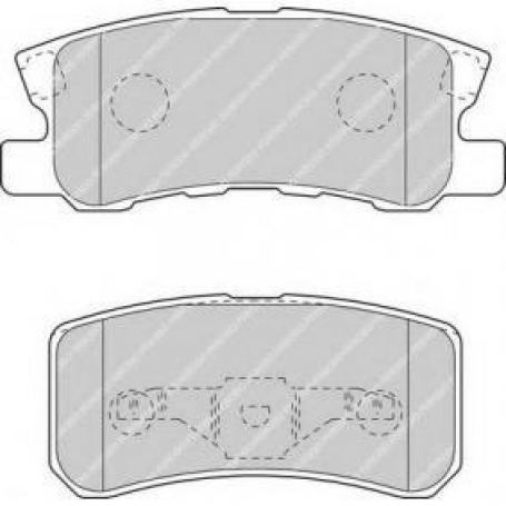 PASTIGLIE FRENO POSTERIORI MITSUBISHI PAJERO DISPONIBILI BOSCH 0986424717 CASSA 59/A