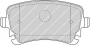 FDB1655 - PASTIGLIE FRENO POSTERIORI AUDI A4 - A6 GALFER 20758 CASSA 61/A