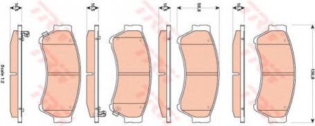 PASTIGLIE FRENO ANTERIORI MAZDA 6 - SW - 1.8 - 2.0 - 2.5 CASSA 61/A