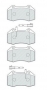 PASTIGLIE FRENO ANTERIORI FIAT 500 TRIBUTO FERRARI - PUNTO EVO ABARTH CASSA 62/A
