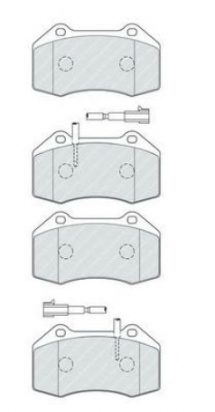 PASTIGLIE FRENO ANTERIORI FIAT 500 TRIBUTO FERRARI - PUNTO EVO ABARTH CASSA 62/A