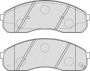 PASTIGLIE FRENO ANTERIORI KIA CARNIVAL-PREGIO DISP BOSCH 0986424489 POSIZ.ORIGINALE