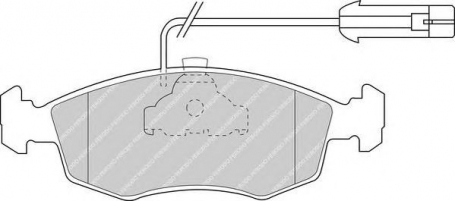FDB1377 - PASTIGLIE FRENO FIAT DOBLO' - PALIO - 
