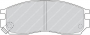 PASTIGLIE FRENO ANTERIORI MITSUBISHI COLT CASSA 67/A