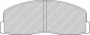 PASTIGLIE FRENO ANTERIORI MITSUBISHI COLT CASSA 67/A