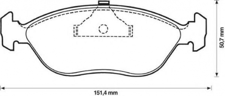 PASTIGLIE FRENO ANTERIORI VOLVO 440 DISPONIBILI ATE 607146 CASSA 69/A 