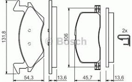 FDB943 - PASTIGLIE FRENO ANTERIORI TOYOTA STARLET II DISPONIBILI BOSCH 424264B CASSA 70/A