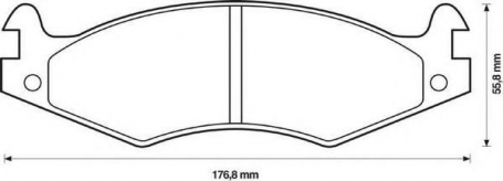 FDB920 - PASTIGLIE FRENO ANTERIORI JEEP CHEROKEE I DISPONIBILI SEFI 449 CASSA 70/A