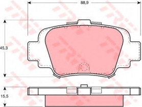 PASTIGLIE FRENO POSTERIORI NISSAN MICRA II CASSA 70/A