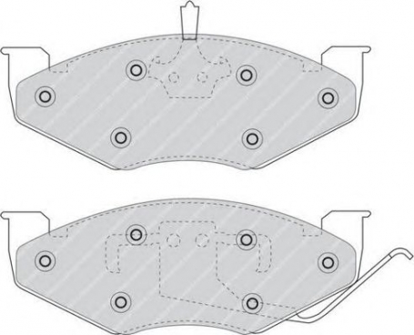 PASTIGLIE FRENO ANTERIORI CHRYSLER GRAN VOYAGER I CASSA 71/A DISPONIBILI FERODO