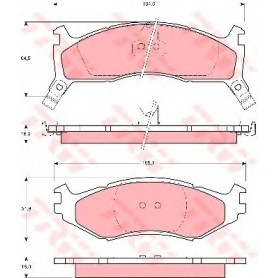 PASTIGLIE FRENO ANTERIORI CHRYSLER GRAN VOYAGER CASSA 70/A DISPONIBILI FERODO