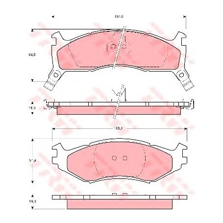 PASTIGLIE FRENO ANTERIORI CHRYSLER GRAN VOYAGER CASSA 70/A DISPONIBILI FERODO