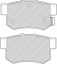 FDB956 - PASTIGLIE FRENO POSTERIORI HONDA ACCORD - CIVIC - CASSA 71/A