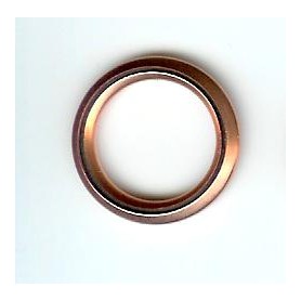 4252 - RONDELLA TAPPO SOTTOCOPPA OLIO A SCHIACCIAMENTO ESTERNO 22 INTERNO 16 IN RAME
