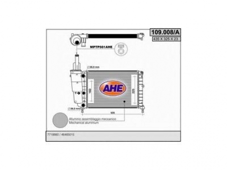 RADIATORE RAFFREDDAMENTO MOT FIAT PUNTO 55 1.1 LA Y DAL 96 1.1
