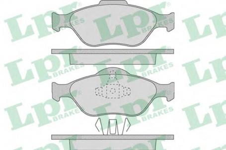 FDB1394 FERODO PASTIGLIE FRENO ANT FORD FIESTA FUSION 1.4 TDCI 