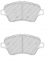 PASTIGLIE FRENO ANTERIORI FORD B MAX-FIESTA-TRANSIT-TOURNEO FERODO FDB4612 POSIZ.ORIGINALE